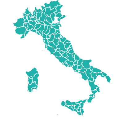 Example of geocoding of counties: Italy Example of geocoding of counties: Italy